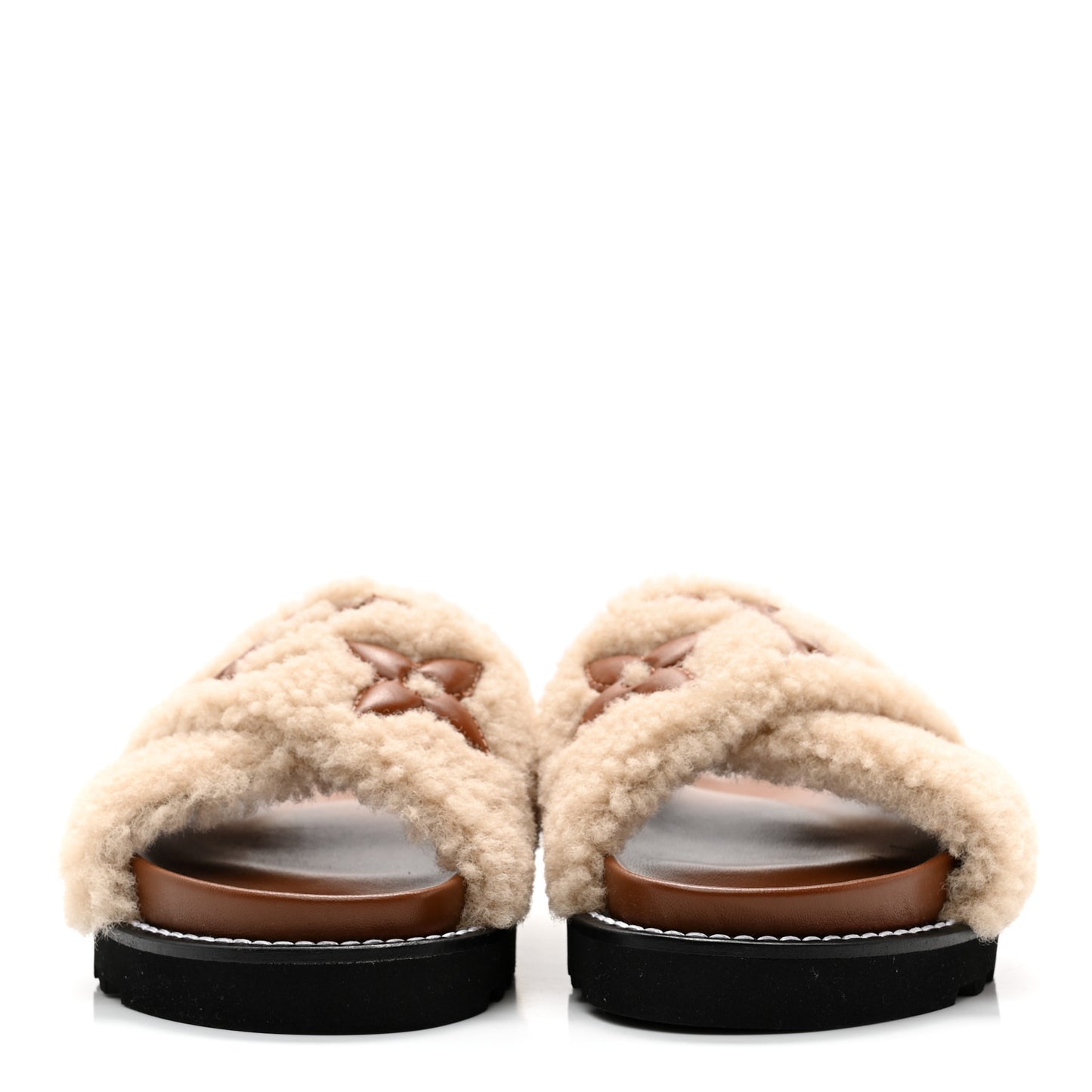 Shearling Paseo Flat Comfort Mule 36 Brown