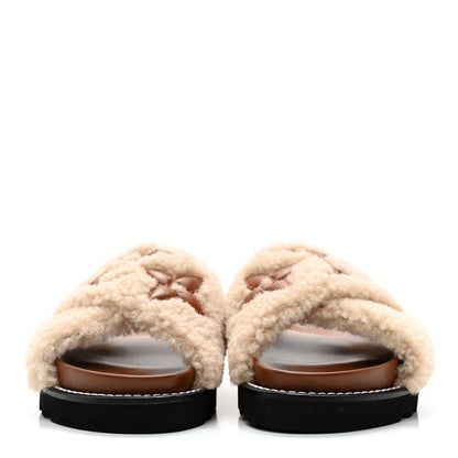 Louis Vuitton Shearling Paseo Flat Comfort Mule 36 Brown 2 of 10