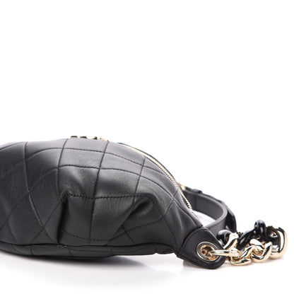 Chanel Lambskin Quilted Waist Belt Bag Black 9 of 11