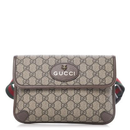 Gucci GG Supreme Monogram Neo Vintage Web Belt Bag Brown 1 of 10