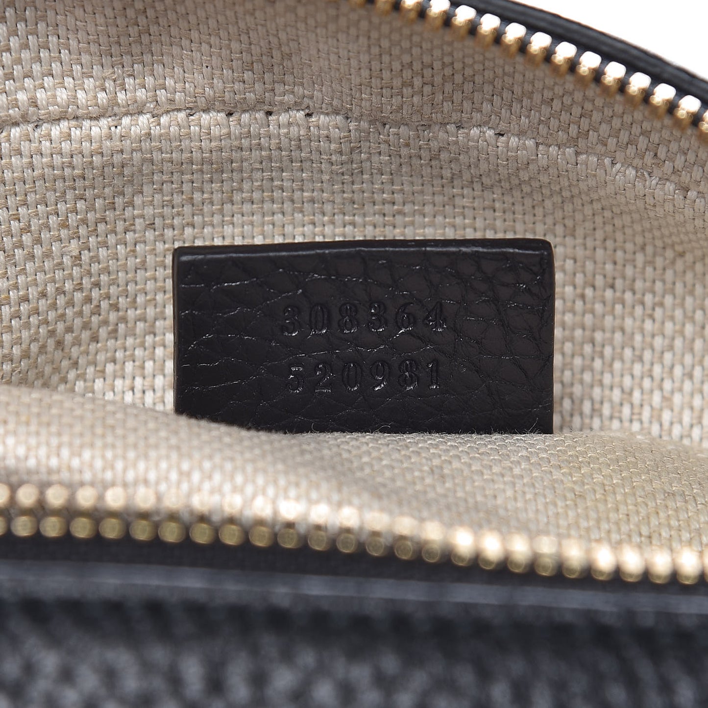 Pebbled Calfskin Small Soho Disco Bag Black