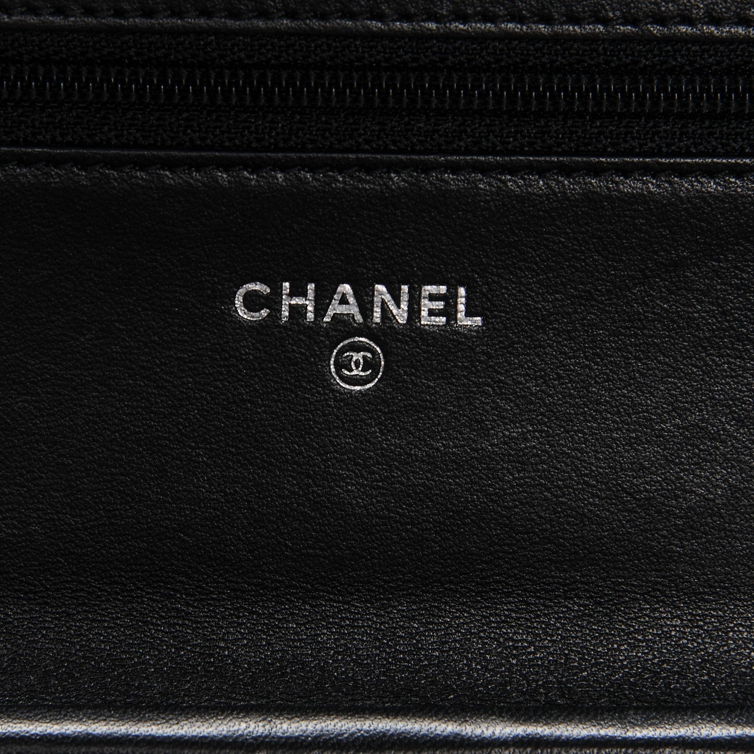Chanel Lambskin Camellia Wallet on Chain WOC Black 5 of 7