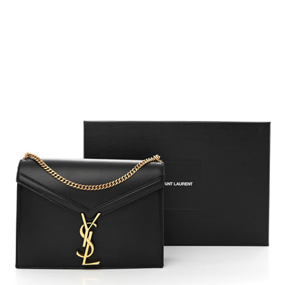 Saint Laurent Smooth Calfskin Monogram Cassandra Clasp Bag Black 16 of 16