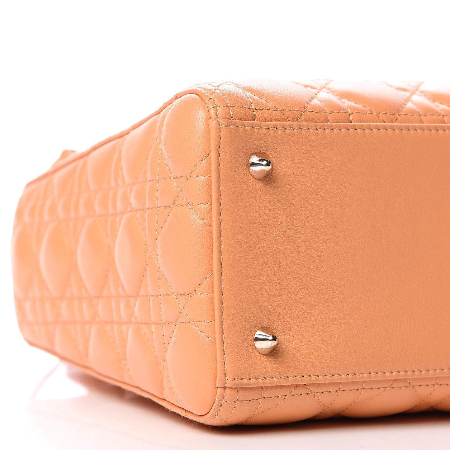 Lambskin Cannage Medium Lady Dior Orange