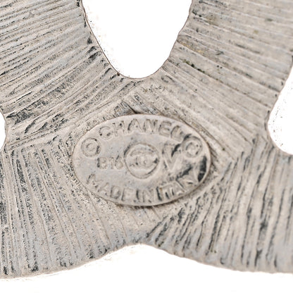 Chanel Crystal Baguette CC Mini Brooch Silver 4 of 5