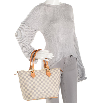 Louis Vuitton Damier Azur Saleya PM 3 of 8
