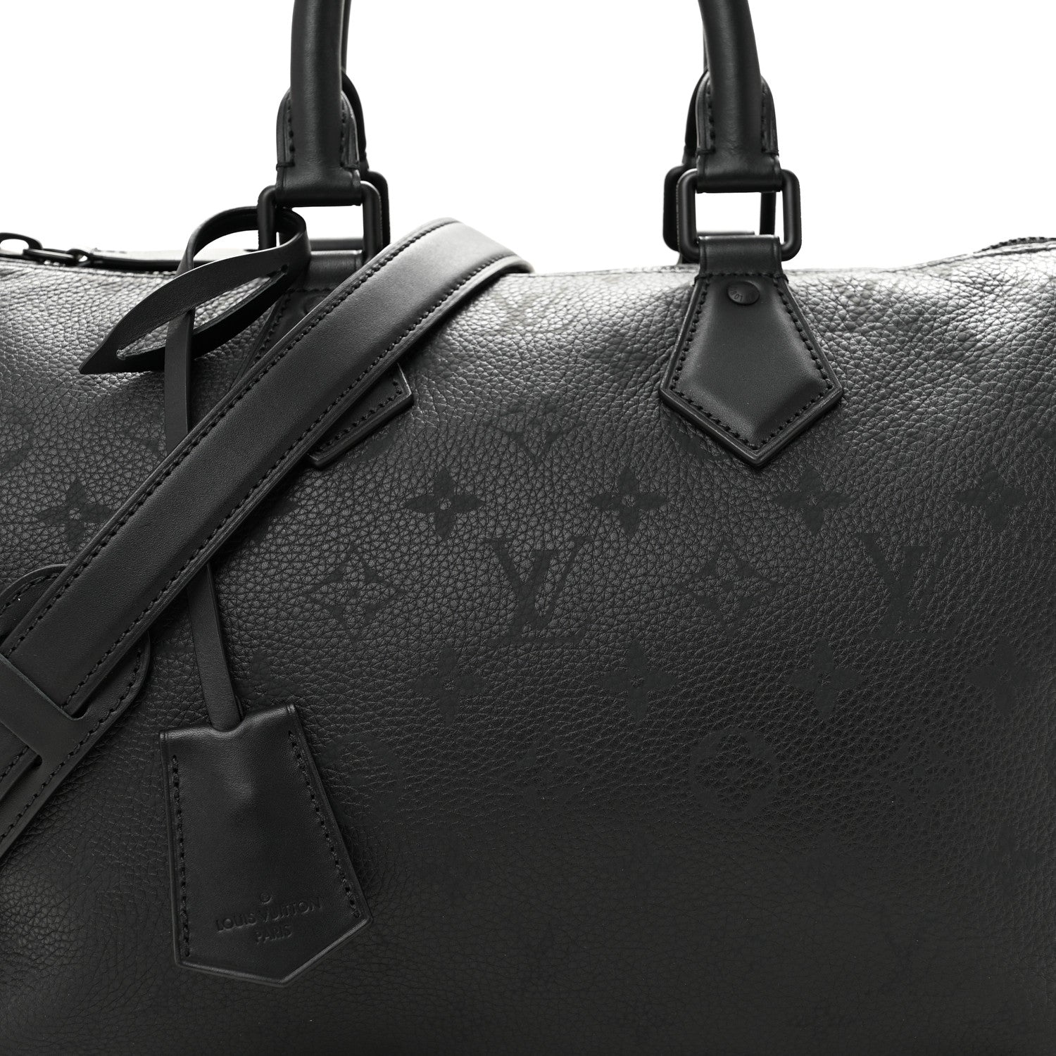 Louis Vuitton Calfskin Monogram Speedy P9 Bandouliere 30 Ultra Black 8 of 10