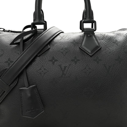Louis Vuitton Calfskin Monogram Speedy P9 Bandouliere 30 Ultra Black 8 of 10
