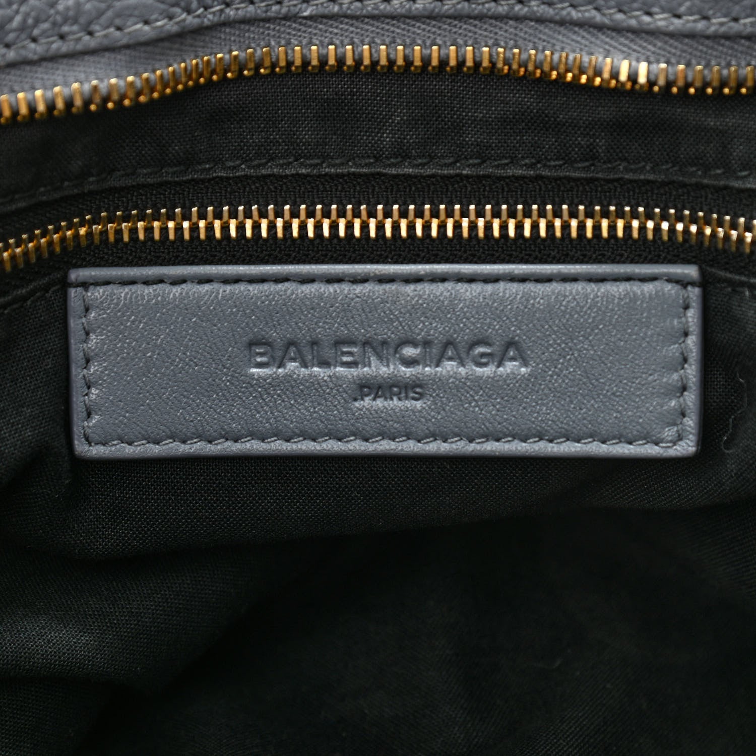 Balenciaga Chevre Gold Metallic Edge Hardware City Bleu Acier 6 of 10