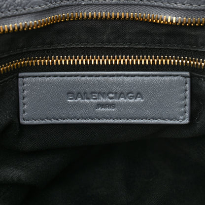 Balenciaga Chevre Gold Metallic Edge Hardware City Bleu Acier 6 of 10