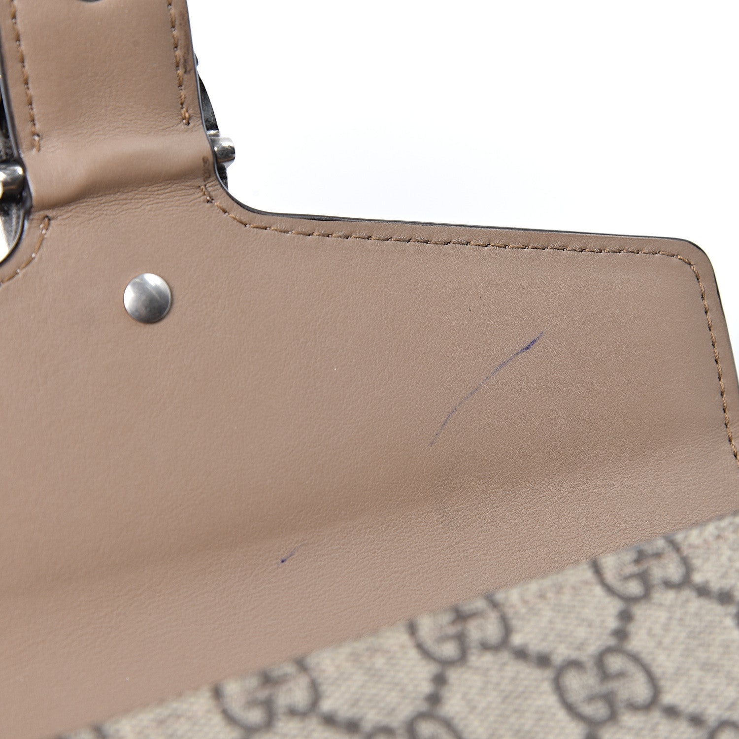 Gucci GG Supreme Monogram Mini Dionysus Chain Wallet Beige Taupe 10 of 10