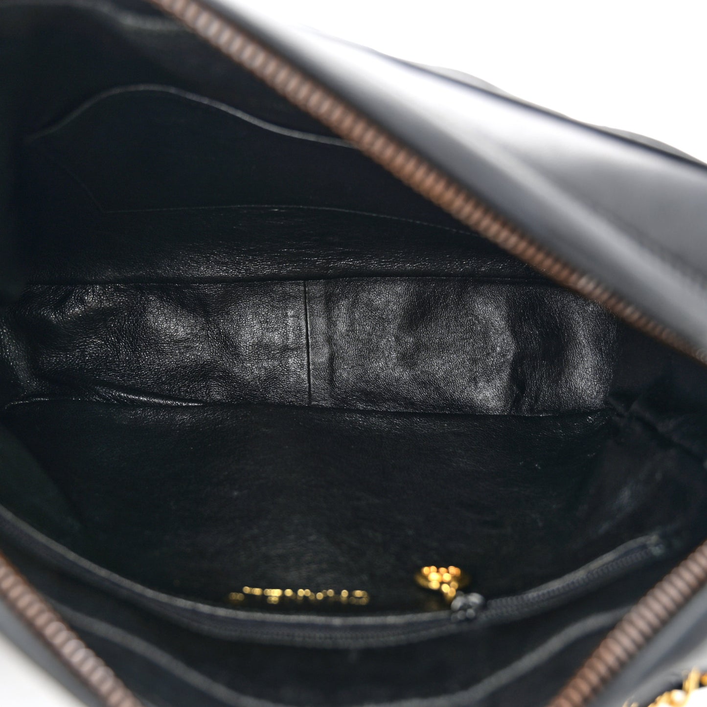 Lambskin Quilted Camera Case Black
