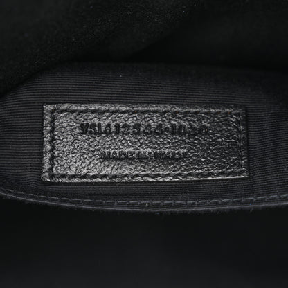Saint Laurent Calfskin Matelasse Monogram Lou Camera Bag Navy 7 of 10