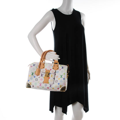 Louis Vuitton Monogram Multicolor Speedy 30 White 2 of 7