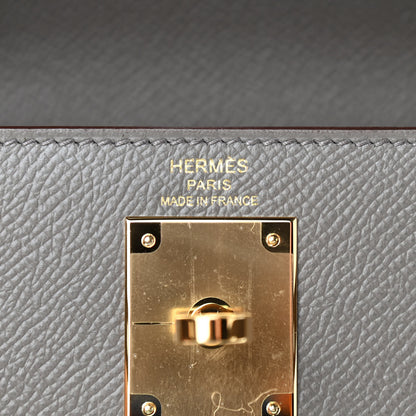 Hermes Epsom Kelly Sellier 28 Etain 8 of 11