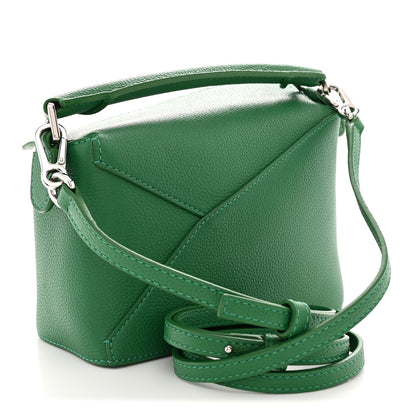 Loewe Calfskin Small Puzzle Edge Bag Tropical Green 3 of 10