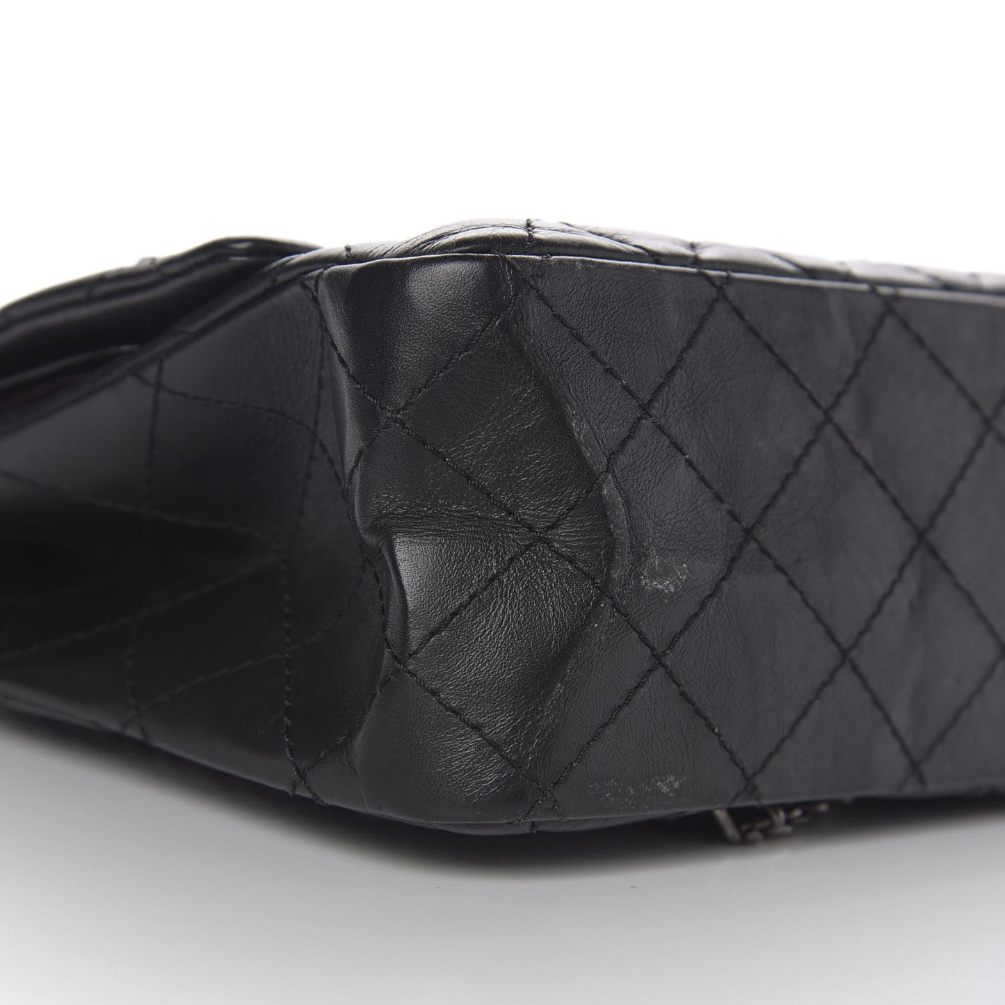 Aged Calfskin Quilted 2.55 Reissue 226 Flap Black