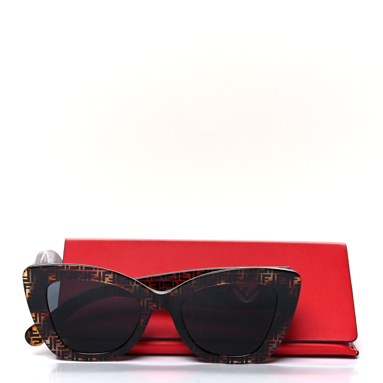 Fendi Acetate F is Fendi FF 51mm Cat Eye Sunglasses 0327/S Tortoise Camouflage 7 of 7