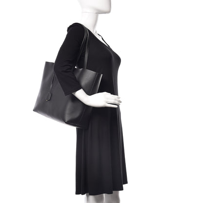Saint Laurent Calfskin Large Shopping Tote Black 2 of 10