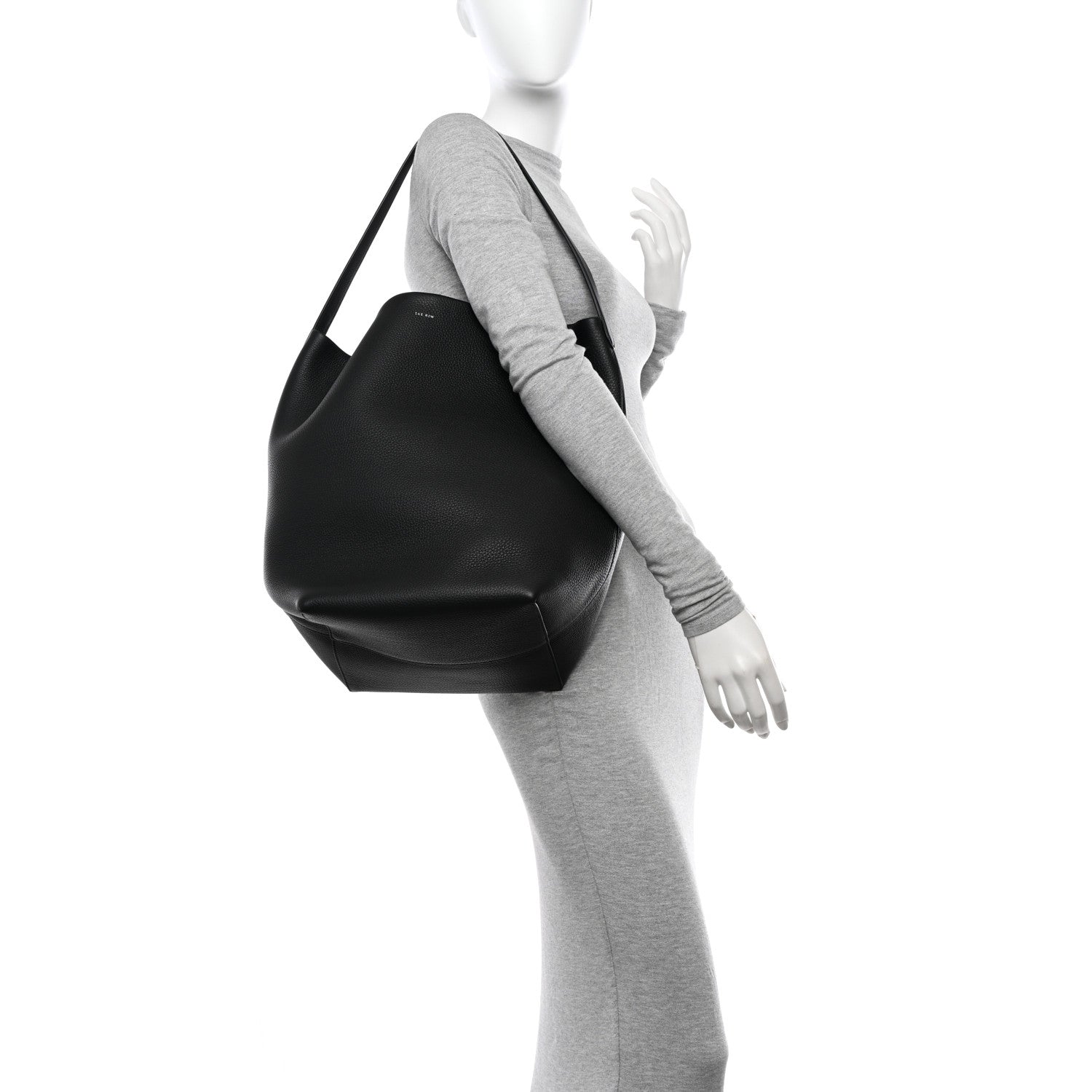 The Row Grained Calfskin Large N/S Park Tote Black 2 of 10