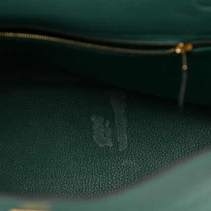 Hermes Togo Kelly Retourne 32 Malachite 11 of 15