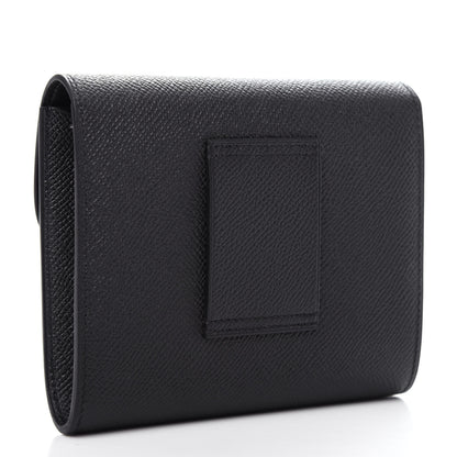 Hermes Epsom Constance Compact Passant Wallet Black 3 of 7