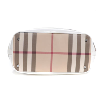 Burberry Nova Check Tote White 4 of 8