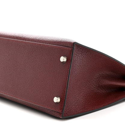 Hermes Chevre De Coromandel Kelly Sellier 32 Rouge H 10 of 17