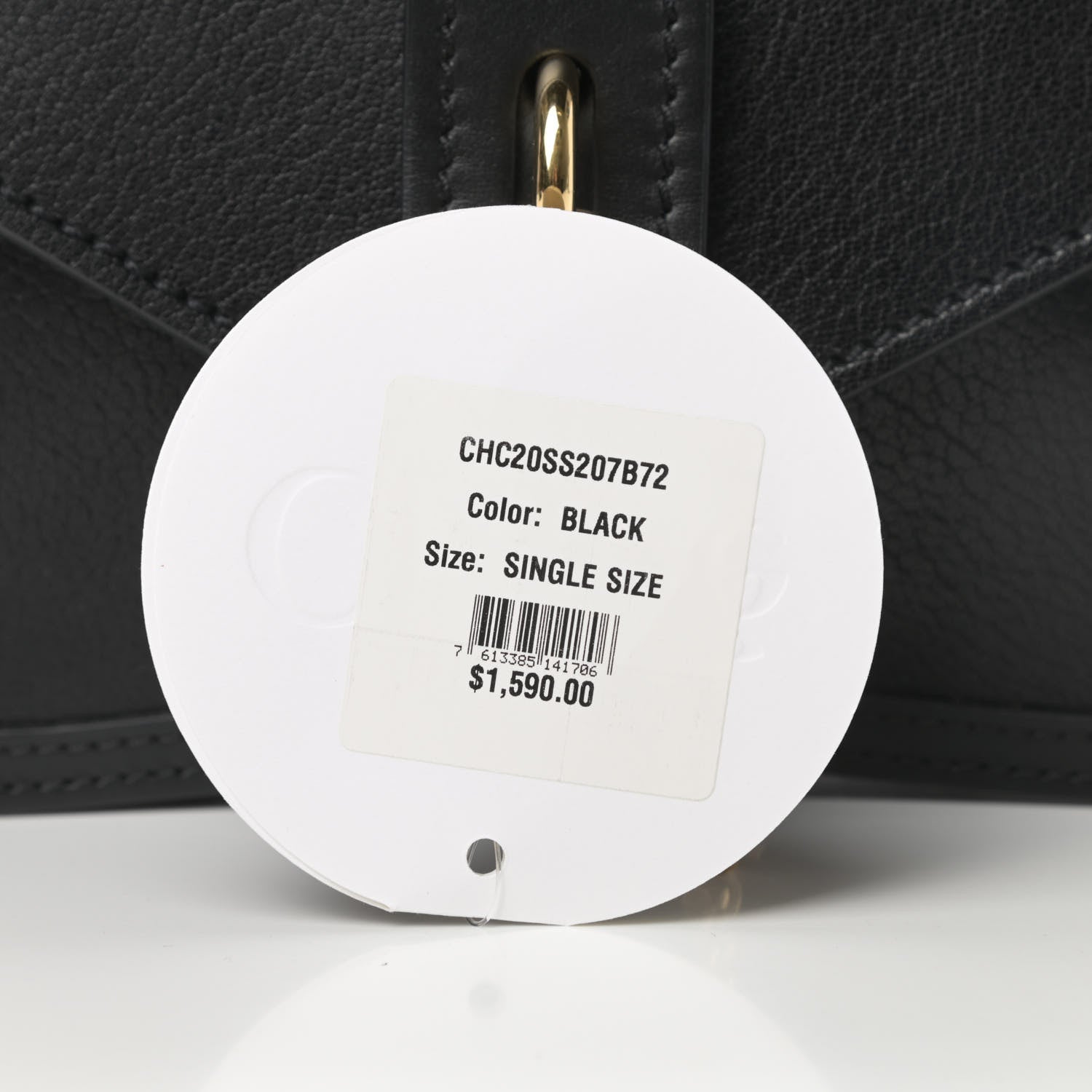 Chloe Shiny Goatskin Calfskin Mini Aby Chain Shoulder Bag Black 12 of 12