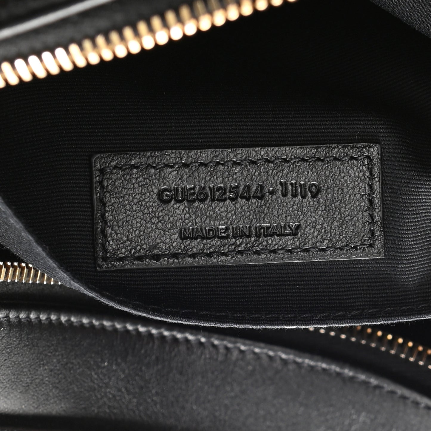 Calfskin Matelasse Monogram Lou Camera Bag Black