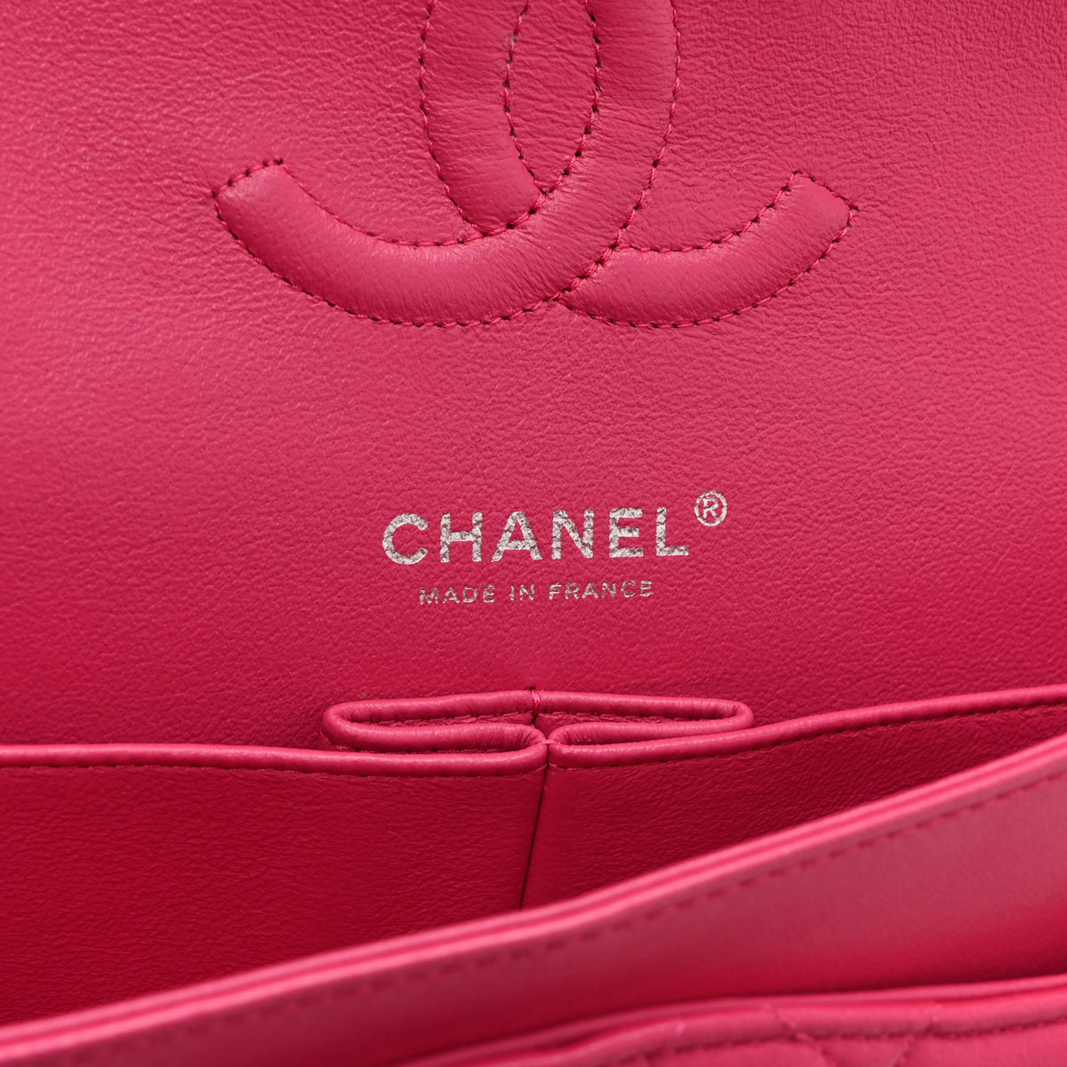 Lambskin Quilted Medium Double Flap Pink
