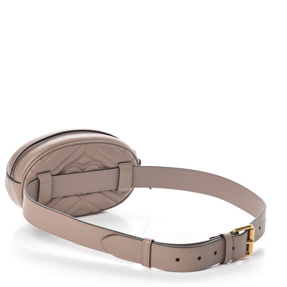 Gucci Calfskin Matelasse GG Marmont Belt Bag 85 34 Porcelain Rose 2 of 8
