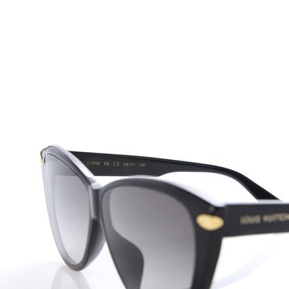 Louis Vuitton Acetate Blue Velvet Sunglasses Z1293E Black 6 of 8
