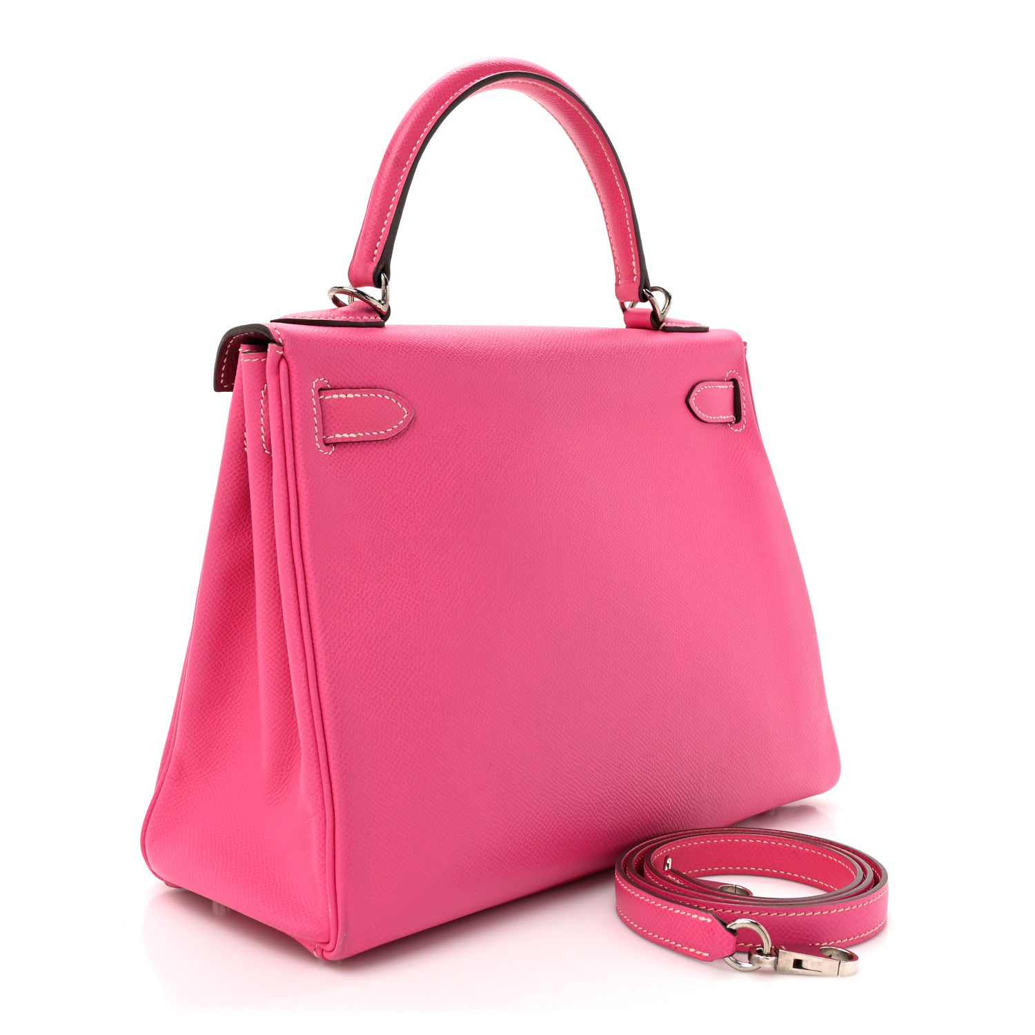 Hermes Epsom Candy Kelly Retourne 28 Rose Tyrien Tosca 3 of 21