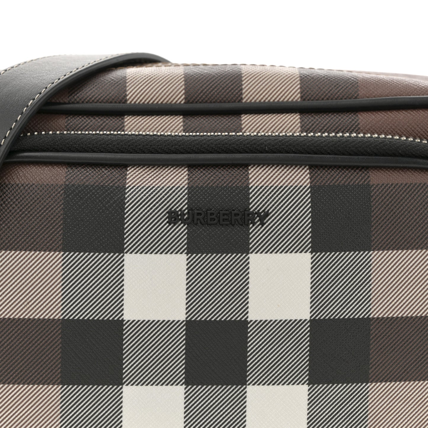 Canvas Check Paddy Messenger Birch Brown