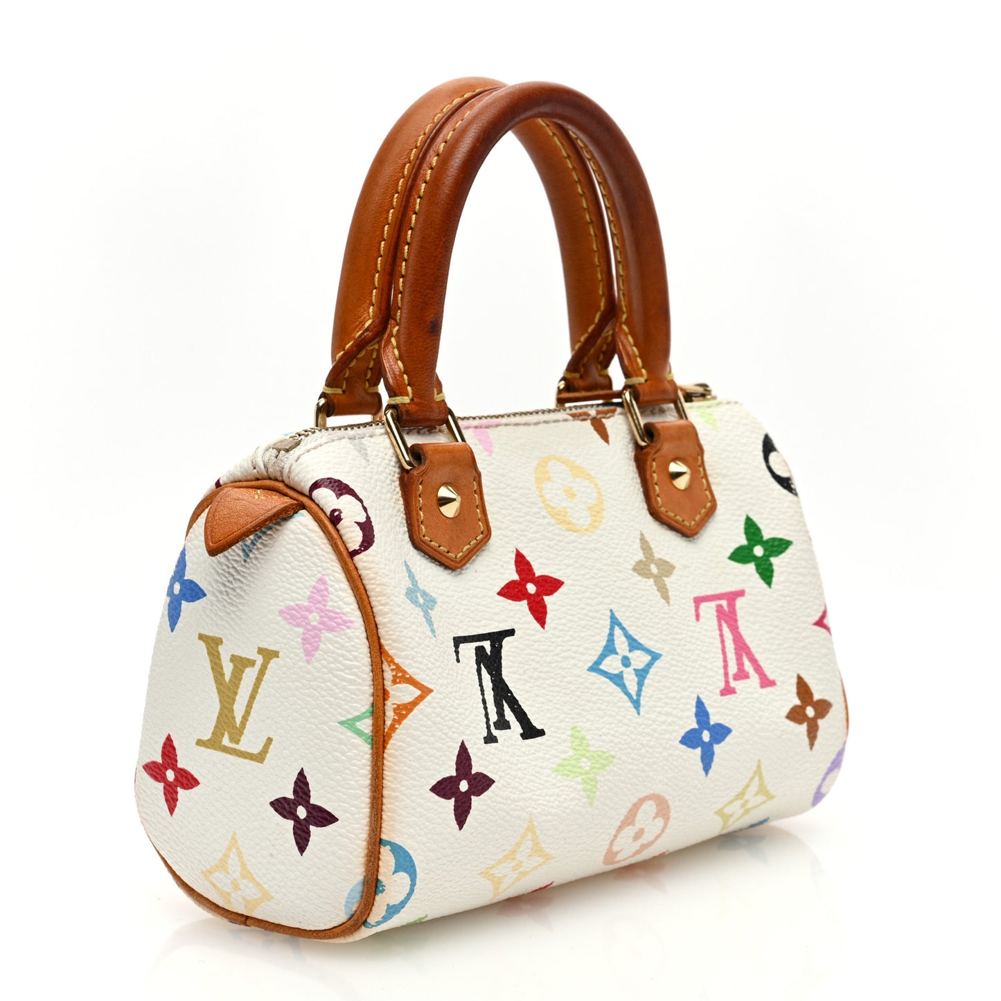Monogram Multicolor Mini Sac HL Speedy White