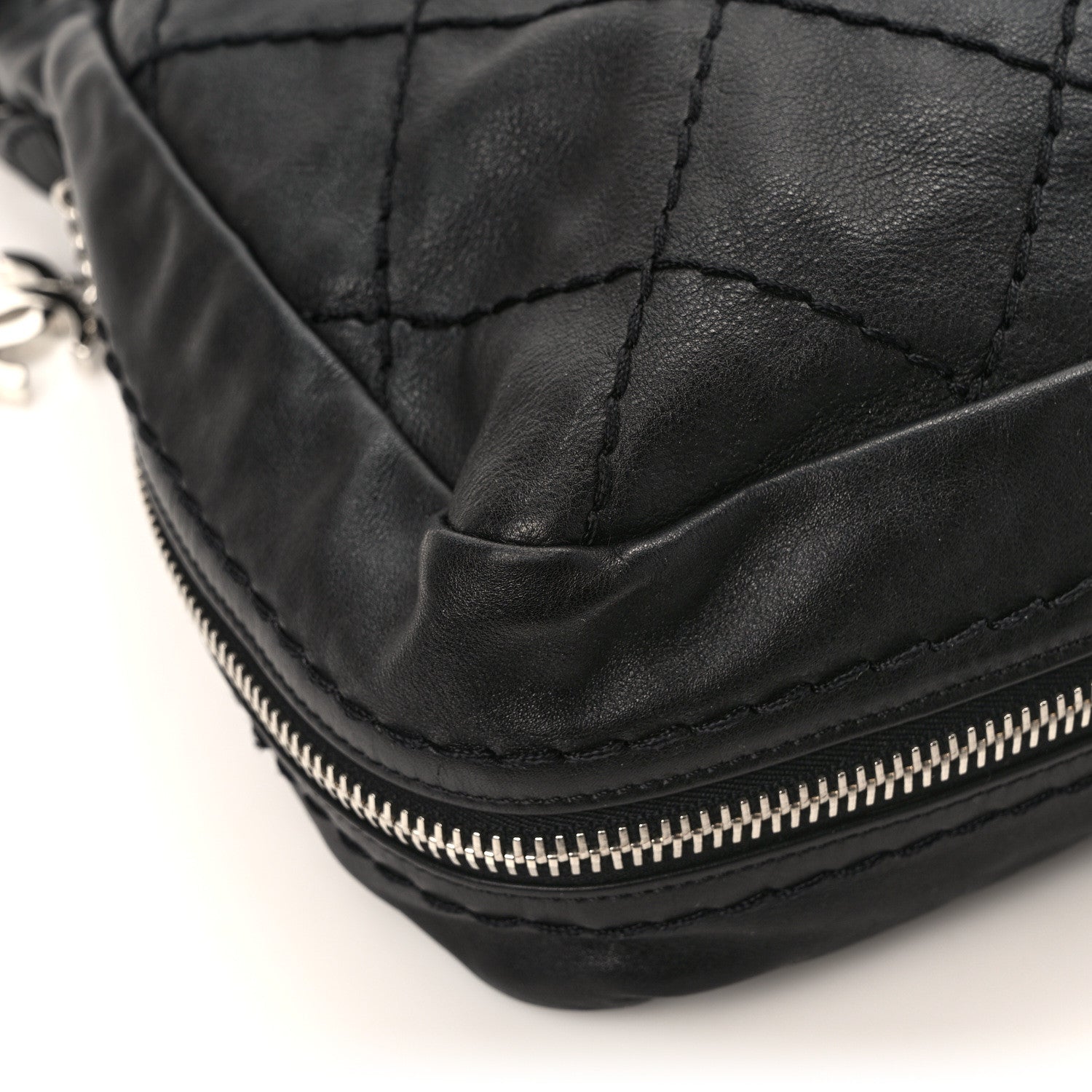 Chanel Lambskin Expandable Tote Black 10 of 11