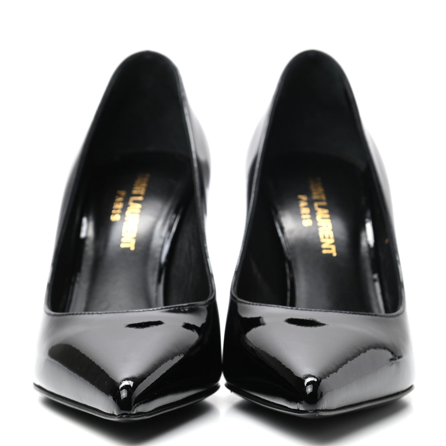 Saint Laurent Patent Classic Paris 105 Escarpin Pumps 35.5 Black 2 of 8