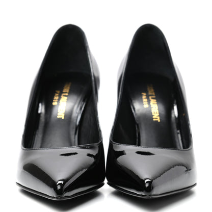 Saint Laurent Patent Classic Paris 105 Escarpin Pumps 35.5 Black 2 of 8
