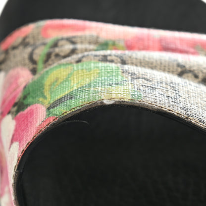 Gucci GG Supreme Monogram Blooms Slide Sandals 35 Beige Multicolor 8 of 10