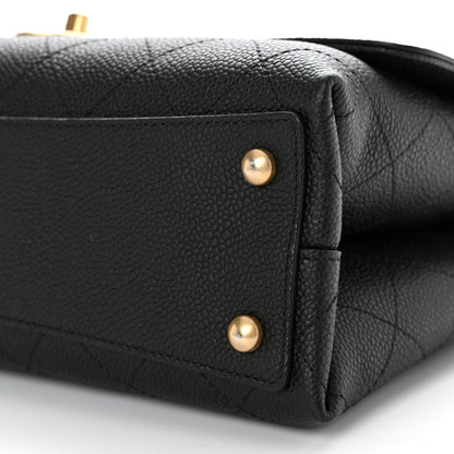 Chanel Grained Calfskin Stitched Flap Black 10 of 11