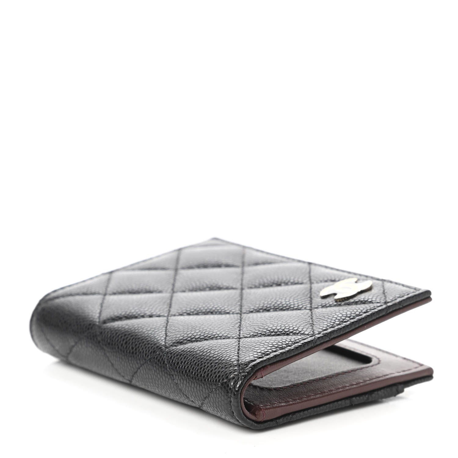 Chanel Caviar Quilted Card Holder Wallet Black 4 of 11