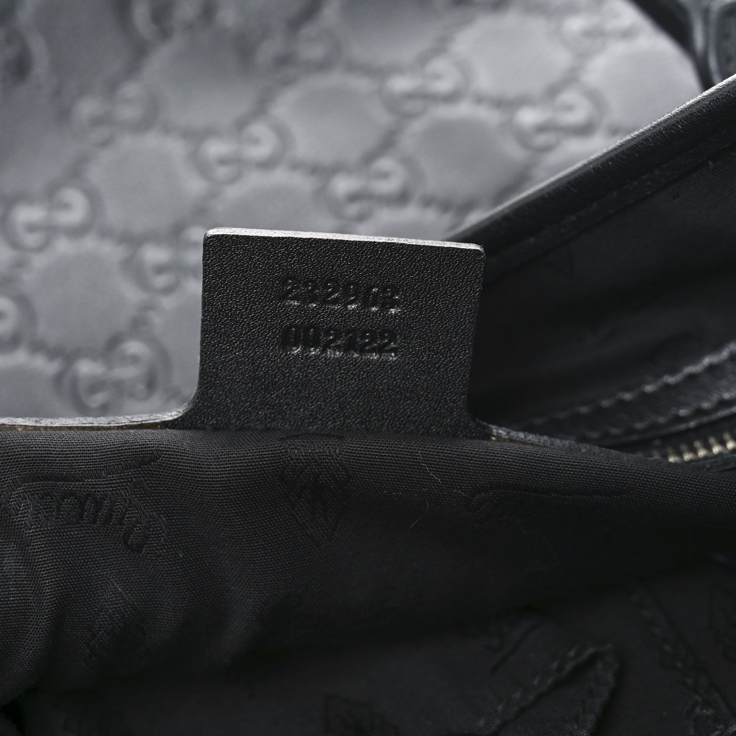 Gucci Guccissima Medium GG Twins Shoulder Bag Black 6 of 9