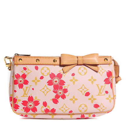 Louis Vuitton Monogram Cherry Blossom Pochette Accessories Red 1 of 6