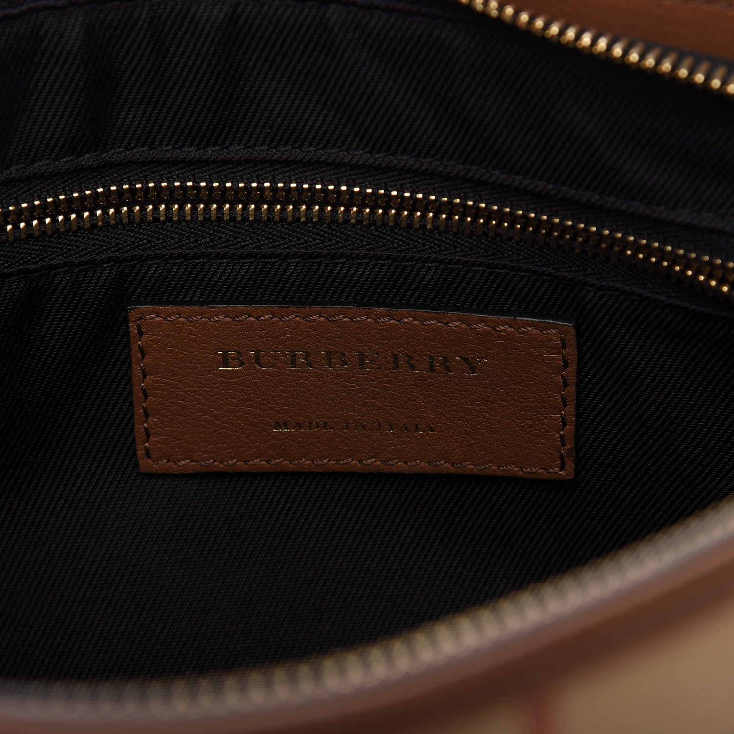 Burberry Horseferry Check Small Chichester Crossbody Clutch Bag Honey Tan 8 of 9