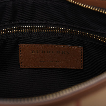 Burberry Horseferry Check Small Chichester Crossbody Clutch Bag Honey Tan 8 of 9