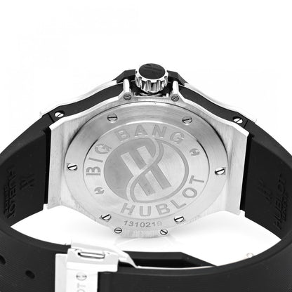 Hublot Stainless Steel Rubber Diamond Pave Bezel 38mm Big Bang Quartz Watch Black 361.SX.1270.RX.1104 4 of 5