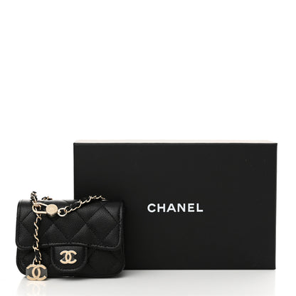 Chanel Caviar Quilted Mini Chain Belt Bag Black 12 of 12