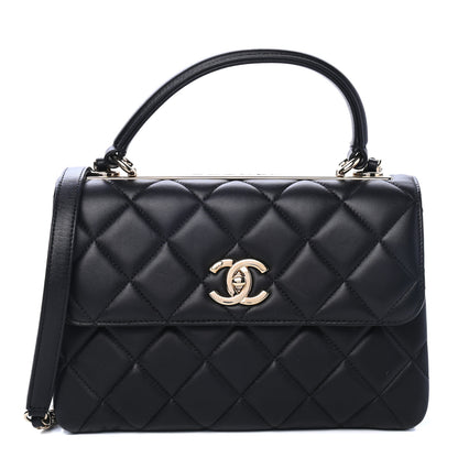 Chanel Lambskin Quilted Small Trendy CC Dual Handle Flap Bag Black 1 of 4