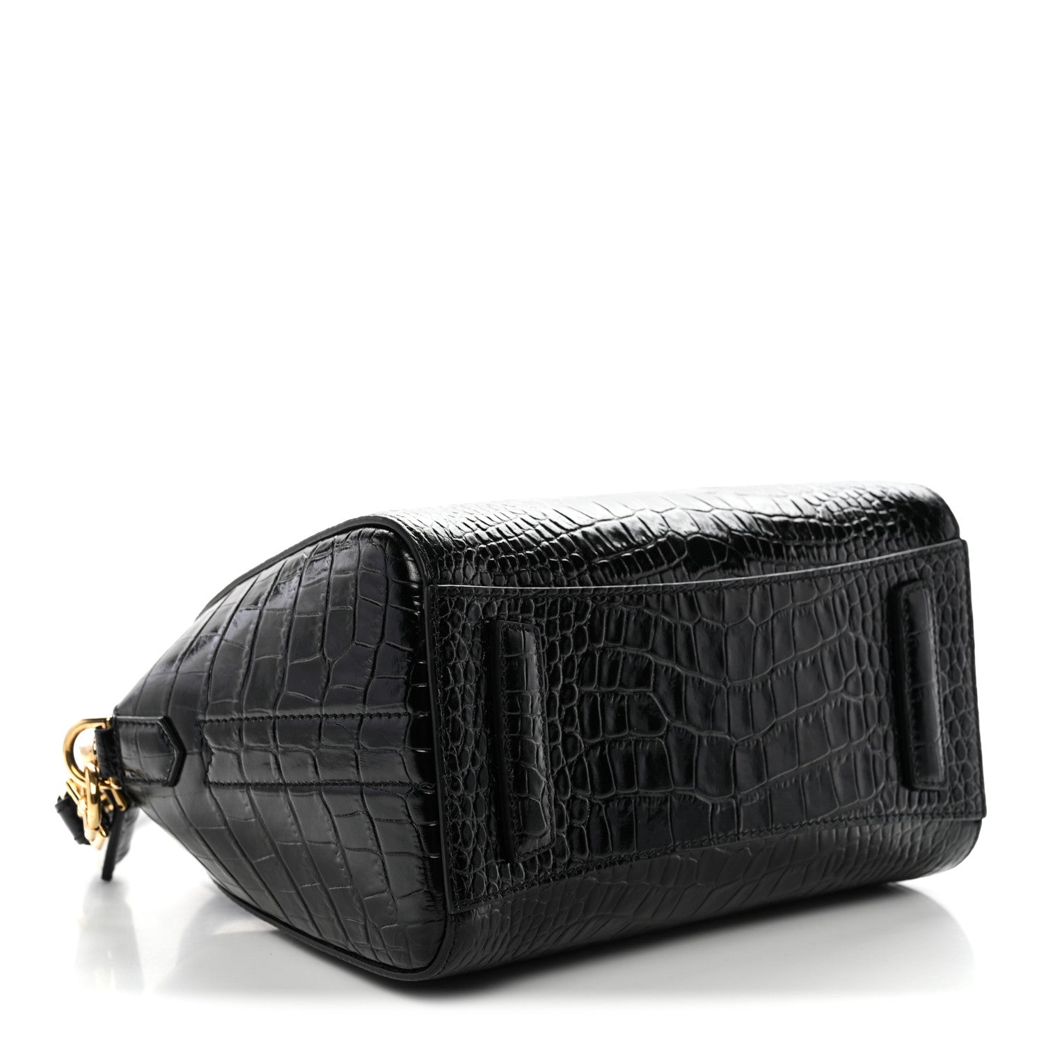 Givenchy Calfskin Crocodile Embossed Mini Antigona Black 4 of 10